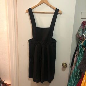 Modcloth Sunny Girl Black Overall Skirt